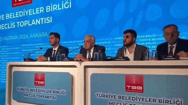 DEM Partili Ahmet Türk’ün açıklaması sonrasında salonda kısa süreli tartışma yaşandı ve Birliğin 2023 yılı faaliyet raporu görüşüldü.