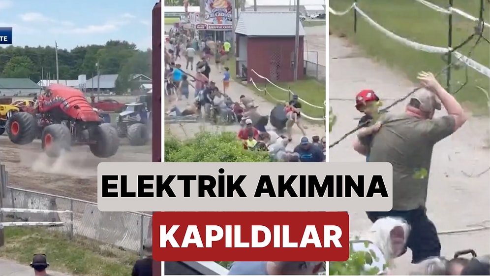 Seyirciler Yaralandı: ABD’de Düzenlenen Monster Truck Gösterisinde Bir Araç Elektrik Tellerini Devirdi