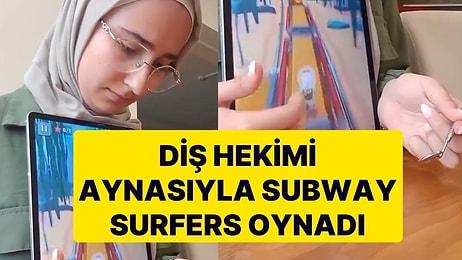 Becerisini Geliştirmek İçin Diş Hekimi Aynasıyla Subway Surfers Oynayan Hekim Sosyal Medyada Gündem Oldu