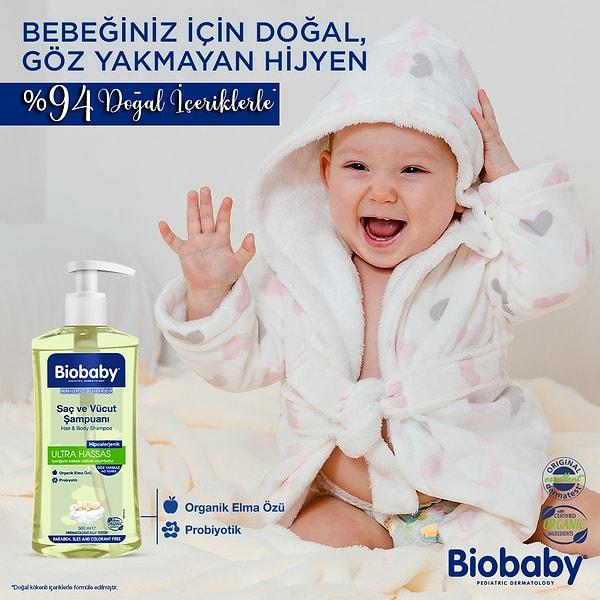 1. Biobaby Ultra Hassas Saç ve Vücut Şampuanı