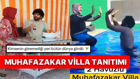 Tatil İçin Muhafazakar Villa Tercih Eden Çift Sosyal Medyada Paylaşmalarıyla Tepki Topladı