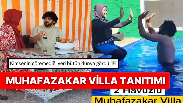 Tatil İçin Muhafazakar Villa Tercih Eden Çift Sosyal Medyada Paylaşmalarıyla Tepki Topladı