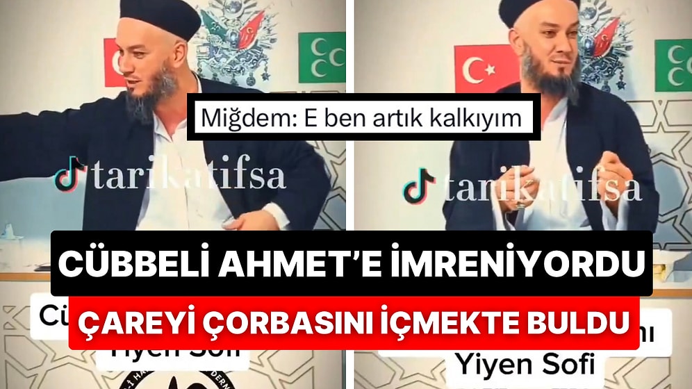 Cübbeli Ahmet’e İmrenen Sarıklı Kişi İlmi Kendisine de Geçsin Diye Cübbeli’nin Çorbasını İçtiğini Anlattı