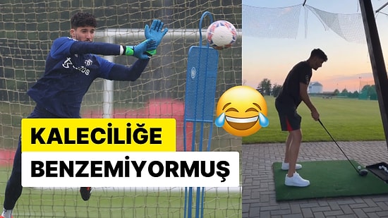 Kaleciliğe Benzemiyormuş: Milli Futbolcumuz Altay Bayındır'ın Golf Denemesi!