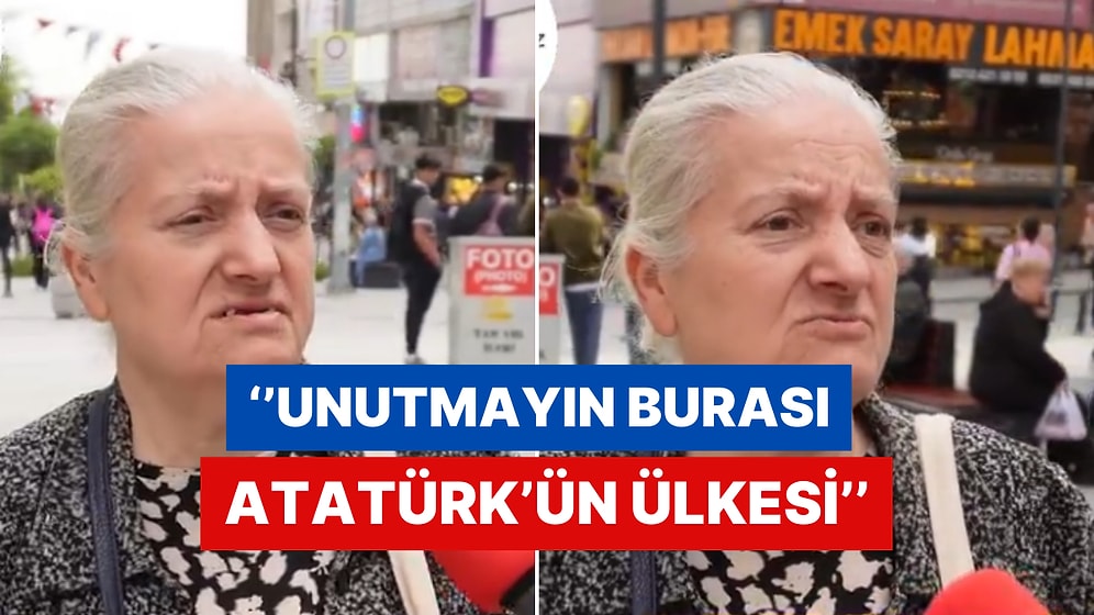 Sokak Röportajı Yapılan Bir Teyze İsyan Etti: ''Lütfen Bize İyi Davransınlar''