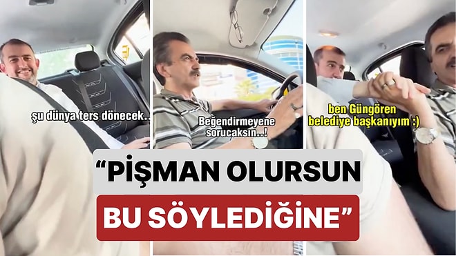 Taksisine Binen Kişinin AK Partili Belediye Başkanı Olduğunu Fark Etmeyen Taksici Ak Parti'ye Verdi Veriştirdi