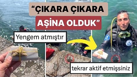 İstanbul'da Dip Temizliği Yapan İBB Dalgıçları Denizden Çok Sayıda Büyü Muskası Çıkardıklarını Söyledi