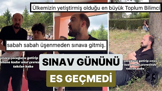 Sınav Sabahı Üşenmeyip Okula Giden Oğuzhan Alpdoğan Çocuğu Sınava Giren Baba Videosuyla Yine Güldürdü
