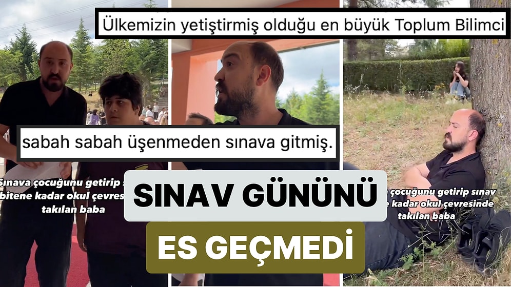 Sınav Sabahı Üşenmeyip Okula Giden Oğuzhan Alpdoğan Çocuğu Sınava Giren Baba Videosuyla Yine Güldürdü