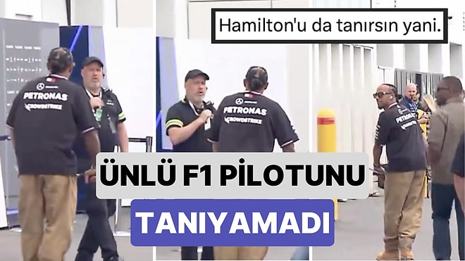 Kanada Montreal Grand Prix'inde Güvenlik Ünlü F1 Pilotu Lewis Hamilton'ı Tanıyamayınca İlginç Anlar Yaşandı