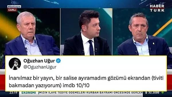 Fenerbahçe’de bugün yapılacak olan Seçimli Olağan Genel Kurul öncesinde Aziz Yıldırım, Ali Koç’un uzun süredir yaptığı çağrıya cevap verdi ve son gece bu ikili HaberTürk ekranlarında karşı karşıya geldi.