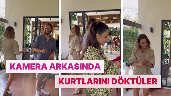 Serenay Sarıkaya, Metin Akdülger ve Meriç Aral'dan 'Kimler Geldi Kimler Geçti' Setini Renklendiren Görüntüler