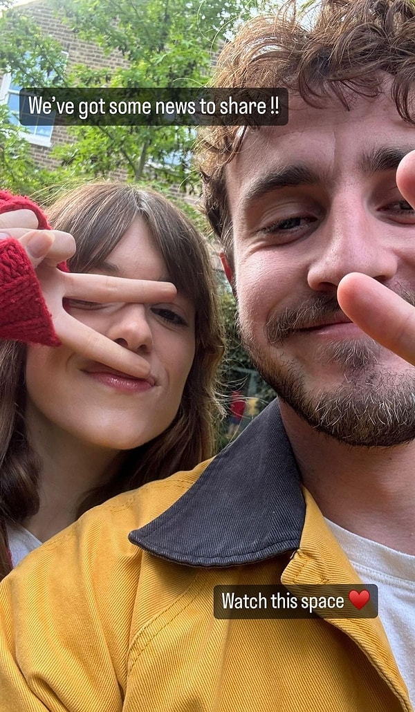 Daisy Edgar-Jones, who plays Marianne Sheridan in the series, shared a selfie with her co-star Paul Mescal, writing "We have news to share!!" The actress's post sparked a single thought in fans' minds.