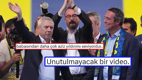 Ali Koç'un Aziz Yıldırım ile Kürsüye Çıkmadan Önce Söylediği Sözler Dikkat Çekti!