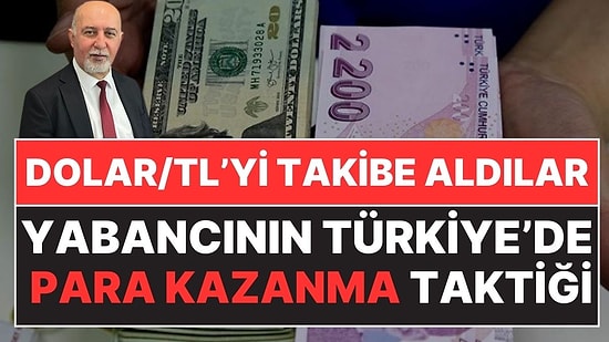 Yabancılar Dolar/TL Takibinde: Ünlü Ekonomist, Yabancıların Carry Trade ile Nasıl Para Kazandıklarını Anlattı!