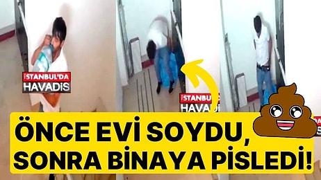 Esenyurt'ta Bir Evi Soyan Hırsız, Bina Koridoruna Dışkısını Yaptı!