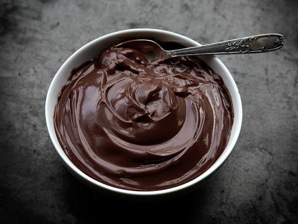 Çikolatalı puding!