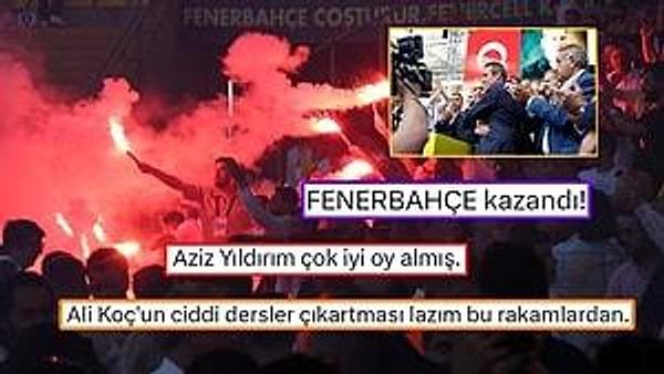Fenerbahçe'de büyük heyecana sahne olan, Ali Koç ve Aziz Yıldırım arasındaki seçim noktalandı. Koç, eski başkan Yıldırım'ı 2018'in ardından bir kez daha sandıkta yendi ve sarı-lacivertli kulüpteki üçüncü dönemine resmen başladı.