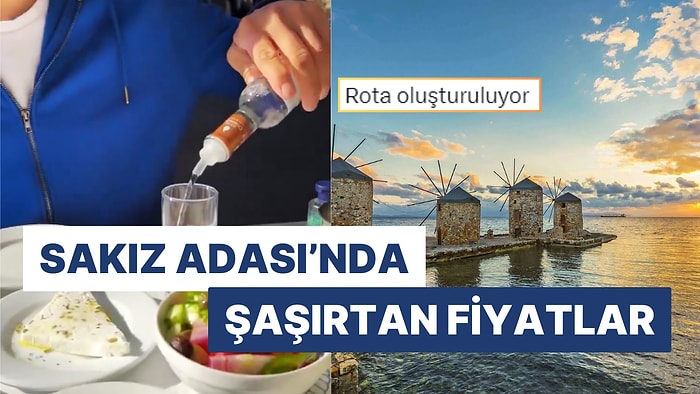 Fix Menünün Fiyatını Görünce İnanamayacaksınız: Sakız Adası'na Giden Adam Bir Lokantanın Fix Menüsünü Paylaştı