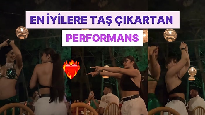 Mekanda Sahne Alan Dansözle Karşılıklı Oynayan Kadın Ortalığı Kasıp Kavurdu!
