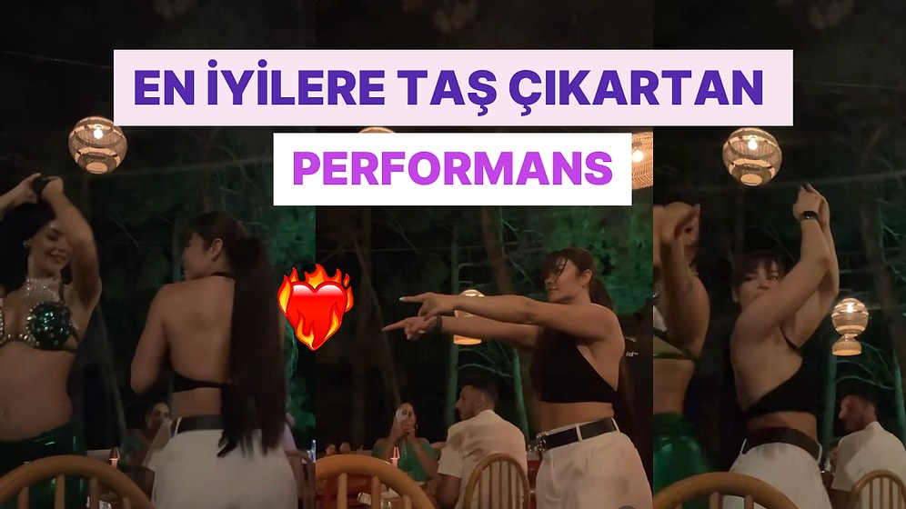 Mekanda Sahne Alan Dansözle Karşılıklı Oynayan Kadın Ortalığı Kasıp Kavurdu!