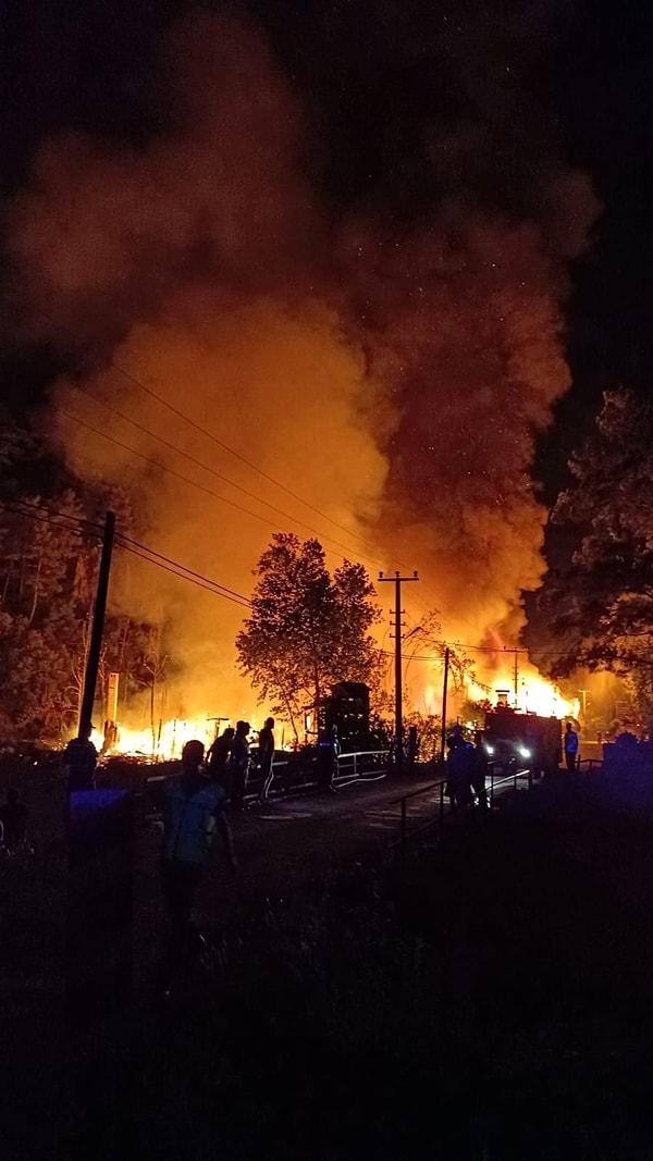 Henüz belirlenemeyen bir nedenle başlayan yangına, Orman İşletme Müdürlüğü ekipleri, Büyükşehir Belediyesi itfaiyesi müdahale etti.