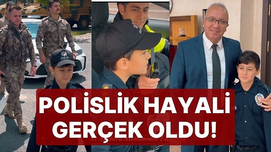 Ağrı'da Kalp Nakli Bekleyen Minik Muhammed'in Polislik  Hayali Gerçek Oldu