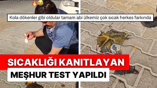 Yumurta Testi Bu Sene de Es Geçilmedi: Şanlıurfalı Vatandaş Parke Taşlarına Yumurta Kırdı