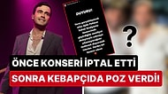 Geçirdiği Burun Ameliyatı Sonrası Ajda Pekkan Konserine Çıkamayacağını Söyleyen Mert Demir Kebapçıda Görüldü