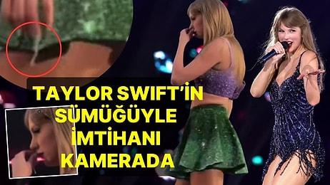 Ünlü Şarkıcı Taylor Swift'in Sümüğüyle İmtihanı Kameralara Yansıdı: Elini Eteğine Sildi