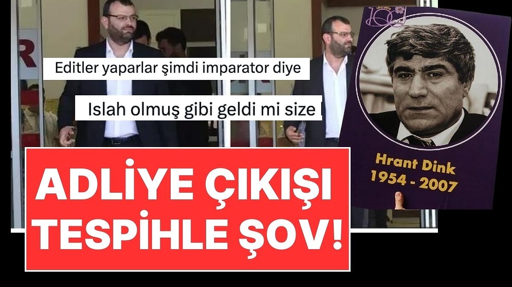 Hrant Dink'in Katili Ogün Samast, Adliye'den Tespihi Elinde Şov Yaparak Çıktı!