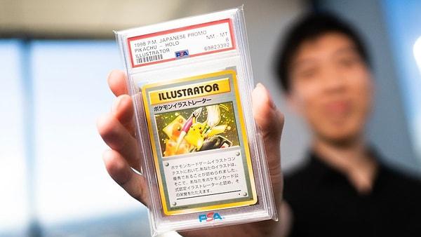 Tabii Pokemon kartları arasına en değerli olan ise şüphesiz: Pikachu-Holo Illustrator kartıdır!