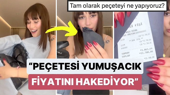 Arkadaşına 33 Bin TL'lik Bir Sandalet Alan Kadın Hediyesinin Kalite Kontrolünü İçinden Çıkan Peçeteyle Yaptı