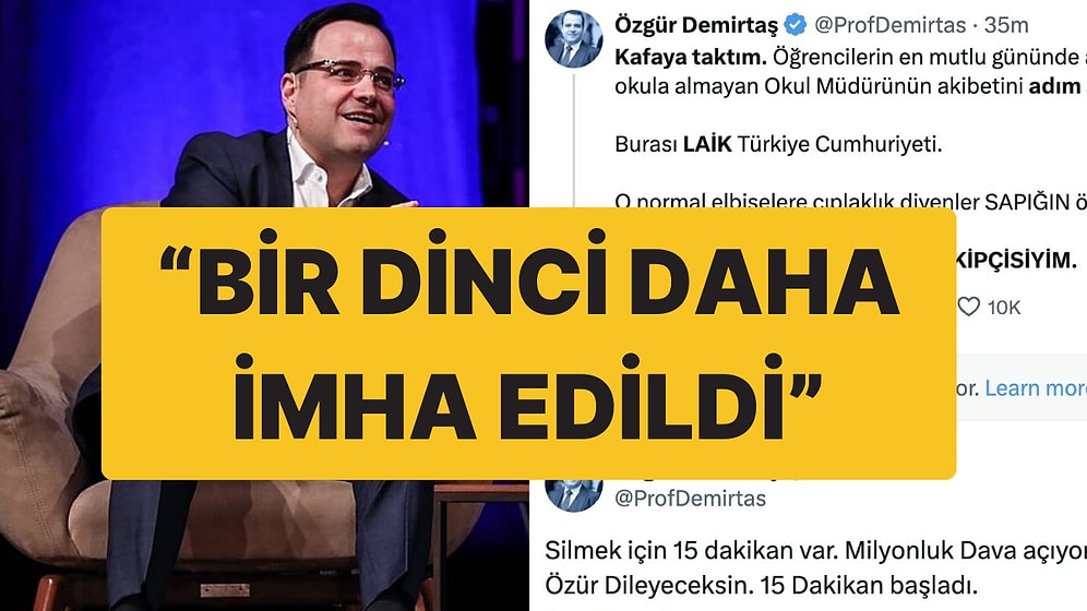 Özgür Demirtaş’tan Kocaeli’ndeki "Uygunsuz Kıyafet" Skandalına Tepki: "Bir Dinci Daha İmha Edildi"