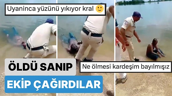 Hindistan'da Öldü Sanılıp Ekipler Tarafından Sudan Çıkarılan Bir Adamın Uyuduğu Anlaşıldı
