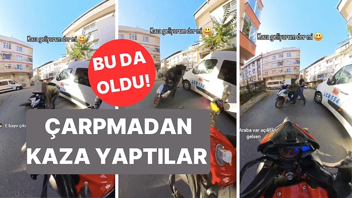 İki Motosikletli Çarpmadan Kaza Yaptı: ''Daha Sıfır Aldık Var mı Böyle Bir Şey''