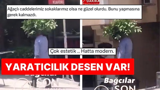 Sıcaklar Karşısında Çareyi Ağaç Olmakta Bulan Vatandaş O Anlarıyla Görenleri Güldürdü