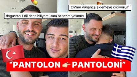 Türkçe ve Yunancayı Karşılaştıran İki Arkadaş Viral Oldu: “CV’me Yunanca Eklemeye Gidiyorum!”