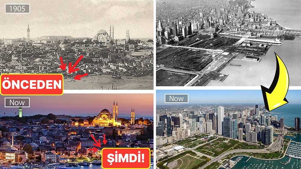 Geçmişten Günümüze Kadar Çok Değişmiş Bu 15 Yerin Fotoğrafı Sizi Adeta Büyüleyecek