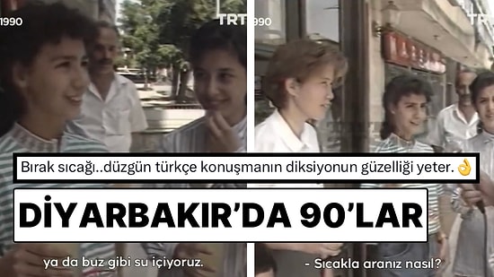 TRT Arşiv’den Eski Güzel Günler: Diyarbakır’da Vatandaşların Sıcak Havalara Karşı Mücadelesi