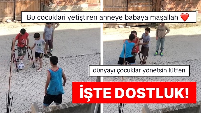 Dünyayı Çocuklar Yönetsin! Arkadaşlarının Mutluluğu İçin Gol Yiyen Tatlı Çocuklar Duygulandırdı