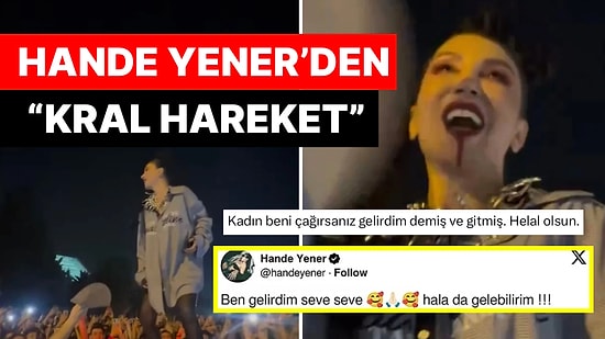 Hande Yener Sözünü Tuttu: ODTÜ Öğrencileri ile Doyasıya Eğlencenin Tadını Çıkardılar