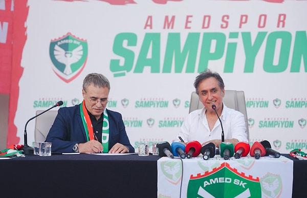 Trendyol 1. Lig’e yükselen Amedspor, geçtiğimiz günlerde teknik direktörlük görevi için Ersun Yanal ile anlaşıldığını duyurmuştu.