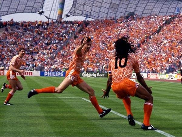 8. 1988 yılında Avrupa Futbol Şampiyonası tarihinde atılan en güzel gollerden birisinin kaydedildiği turnuvayı hangi ülke kazanmıştır?