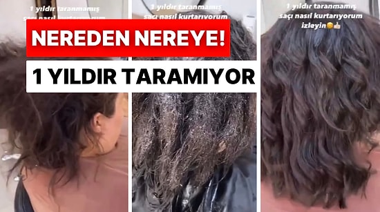 Sonuca İnanamayacaksınız! Bir Yıldır Saçlarını Taramayan Kadının Yardımına Kuaför Yetişti