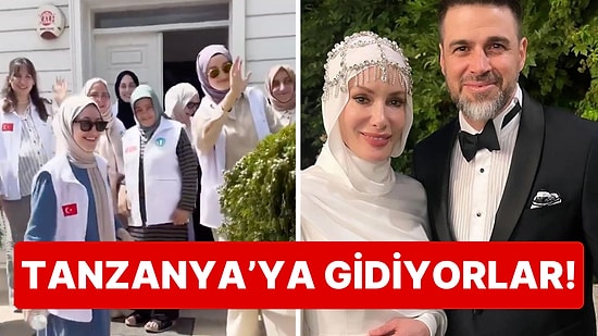 Kurban Bayramı'nı Tanzanya'da Geçirecek Gamze Özçelik-Reshad Strik Çiftini Umuda Koşanlar Derneği Yolcu Etti