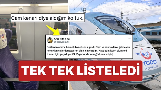 'Hızlı Trende Hangi Koltuk Cam Kenarı?' Diyenler Buraya! Vagon Vagon Tüm Koltukların Harf Listesini Verdi!