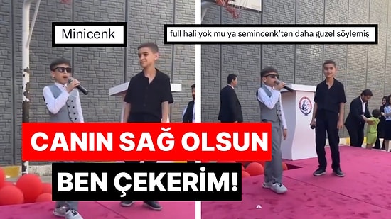 Karne Gününde Kürsüye Çıkıp Semicenk’in Şarkısını Söyleyen Çocuk Ortama Neşe Kattı