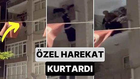 İstanbul'da Gerçekleştirilen DEAŞ Operasyonunda 4'üncü Kattan Atlamaya Çalışan Kadını Özel Harekat Kurtardı