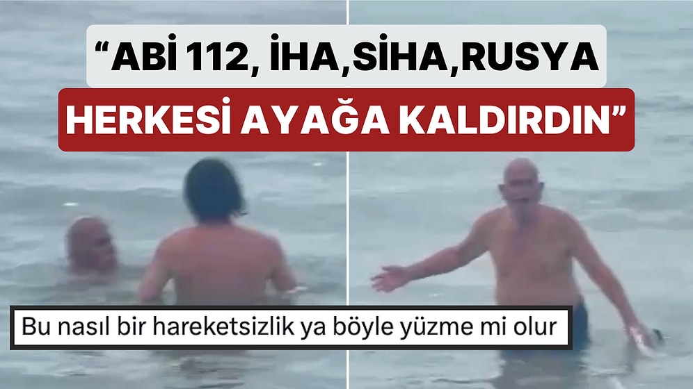 Hindistan'daki Olay Burada da Yaşandı: Denizin Üzerinde Hareketsiz Duran Amcanın Uyuduğu Anlaşıldı